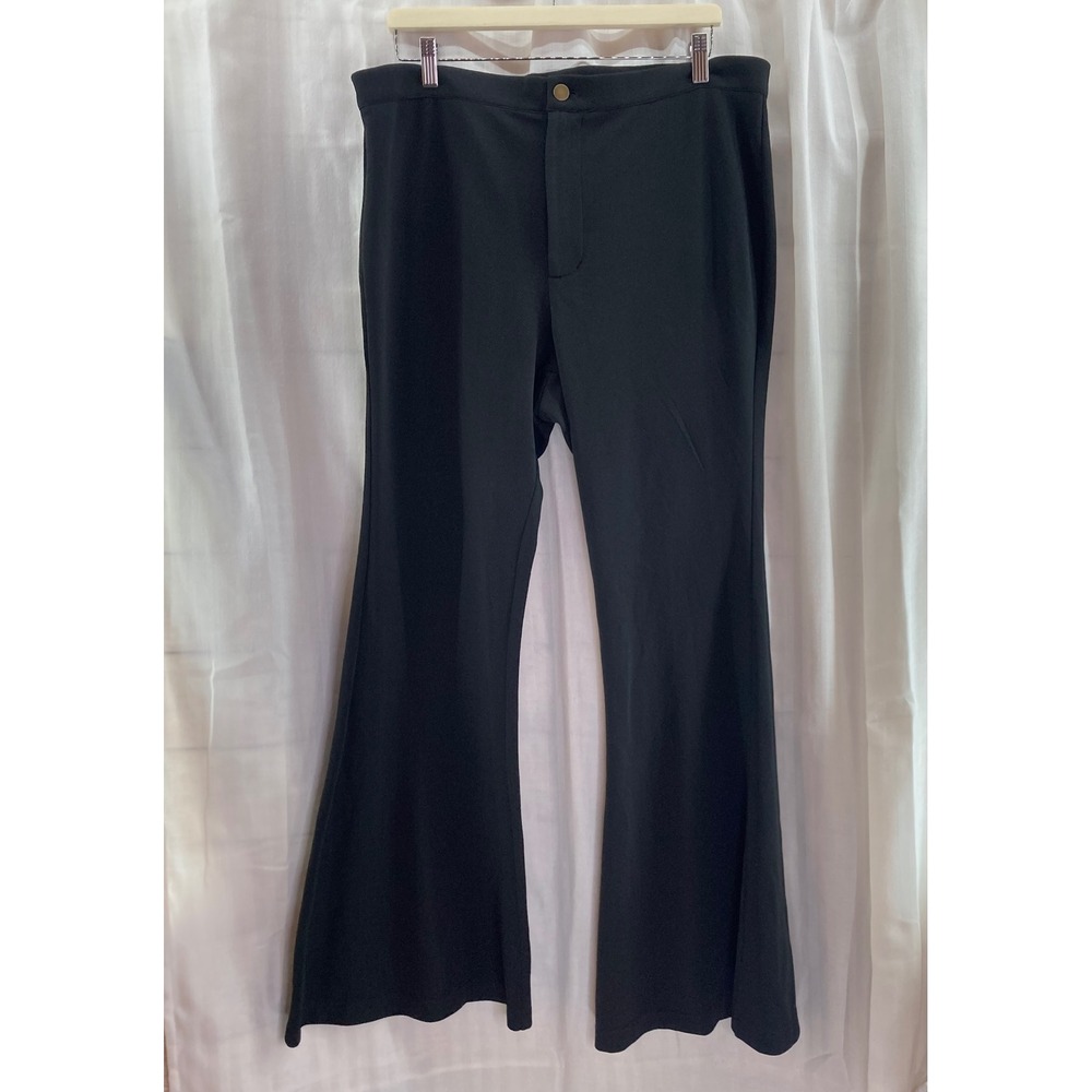 Smak Parlour Black Flare Leg Pull On Career Pants Women's‎ Size 1X